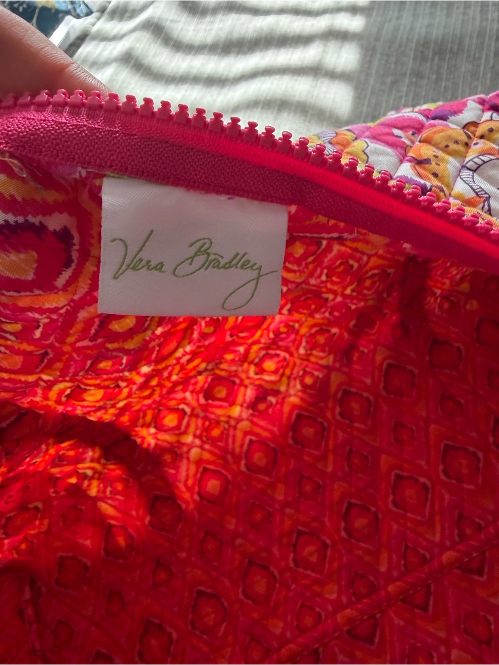 Vera Bradley Floral Quilted Weekender Duffle Bag - Picture 12 of 14